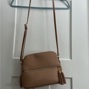Jessica Simpson Brown Crossbody Bag with Tassel